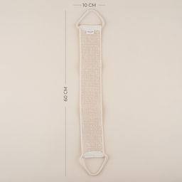 Мочалка - лента массажная SL Home «Ортика», крапива, 60×10 см, бежевая