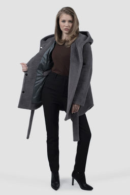 02-3294 Пальто женское утепленное (пояс)