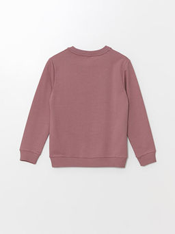 Bisiklet Yaka Bask?l? Uzun Kollu Erkek ?ocuk Sweatshirt - Waikiki фото 3