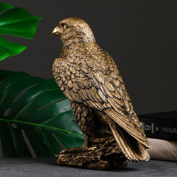 Фигура полистоун «Ястреб», под бронзу, 25×17×12 см