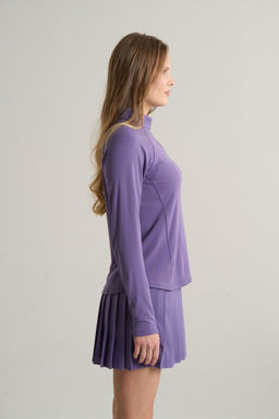 Лонгслив half-zip Фиолетовый ANTA RUNNING LS Tee фото 4