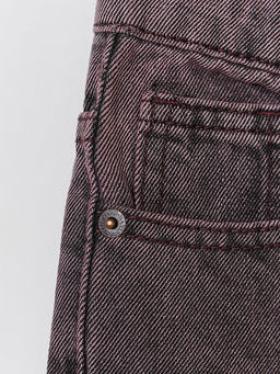 Джинсы для девочек коричневые Wide leg - Mark formelle фото 9