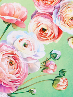 Цена за 2 шт. Пакет подарочный ламинированный вертикальный Симфония цветов, 18?22.3?10 см