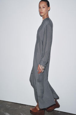 ZW COLLECTION STRIPED SHIRT DRESS - Zara фото 10
