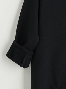 Bisiklet Yaka Bask?l? Erkek ?ocuk Sweatshirt
