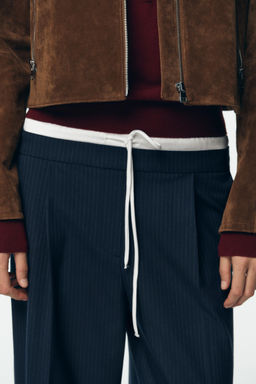 WIDE-LEG TROUSERS WITH DOUBLE WAIST - Zara фото 4