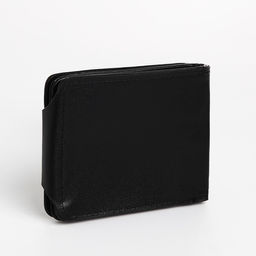 Портмоне мужское на магните, отдел для купюр, для карт, для монет, чёрное