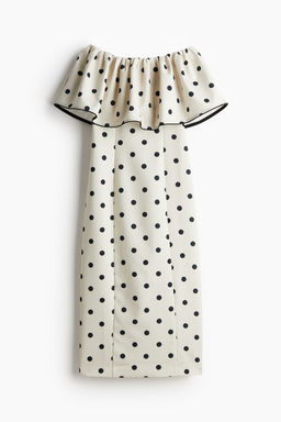 Vestido off-the-shoulder - H&m фото 6