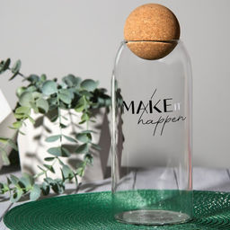 Банка для хранения сыпучих продуктов и круп Make it happen, 1000 мл