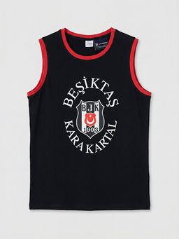 Be?ikta? Bask?l? Erkek ?ocuk Pijama ?st?