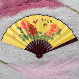 Веер 27 см / 622-9 /уп 5/600/бамбук,полиэстер - Галеонтрейд фото 6