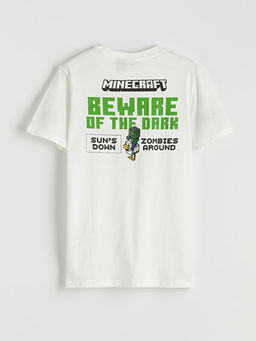 Minecraft Bask?l? Erkek ?ocuk Ti??rt