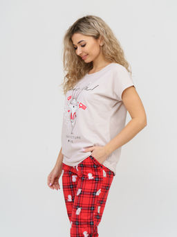 800 Пижама "Красная клетка"