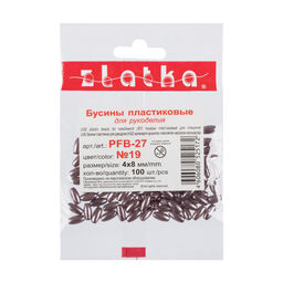 Бусина Zlatka пластик PFB-27 4 x 8 мм 100 шт  5 шт №06 св.розовый  фото 3