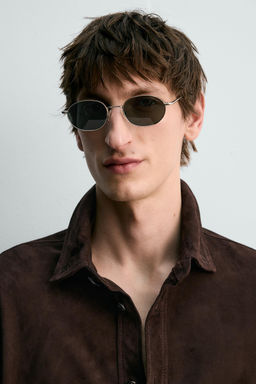 CAMISA PIEL ANTE LIMITED EDITION / Chocolate - Zara фото 5