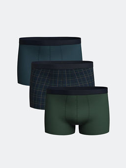 Standart Kal?p Pamuklu Esnek Erkek Boxer 3l?