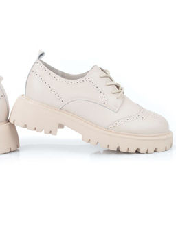 03-5928-5 BEIGE Полуботинки женские (натуральная кожа)