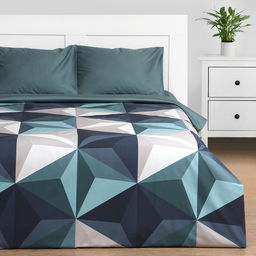 Постельное бельё Этель Дуэт Даймонд 143х210 см - 2 шт, 210х240 см, 50х70 см - 2 шт, мако-сатин  фото 3