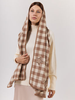 в СОСТАВЕ ШЕРСТЬ и КАШЕМИР Большой, мягкий, теплый однотонный двусторонний палантин. - Tantino фото 7