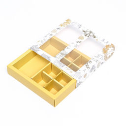 Коробка для конфет, 8 конфет и шоколадка, 17,7 х 17,7 х 3,8 см Праздничная ёлка - UPAK LAND фото 9