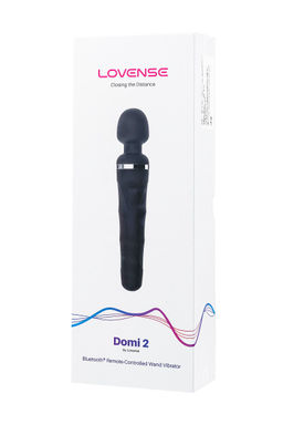Вибромассажер LOVENSE Domi 2, силикон, черный, 23,3 см