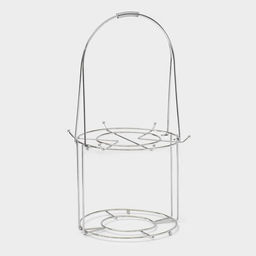 Сервиз чайный керамический на металлической подставке Доляна Горох,13 предметов на подставке: 6 чашек 210 мл, 6 блюдец - d=14 см, чайник 950 мл, цвет красный фото 13