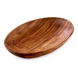 Блюдо сервировочное Walmer Organic, 18х12 см, цвет темное дерево
