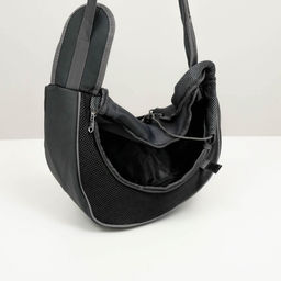 Сумка-переноска Слинг для животных, 37 х 20 см, чёрная - Пижон фото 6