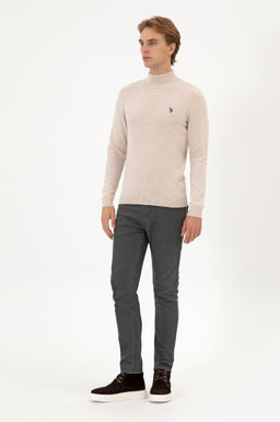 Erkek Slim Fit Bo_azl_ Ta_ Melanj Basic Kazak - U.s. polo assn фото 4