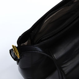 Сумка-мессенджер на клапане, цвет чёрный - Simaland фото 6