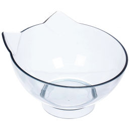 Миски пластиковые на подставке 2шт с дозатором под бутылку "МУРОЧКИН", цвет лазурный, 22*40*14*13см/250мл без бутылки