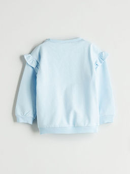 Bisiklet Yaka K?z ?ocuk Sweatshirt