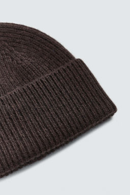 GORRO BEANIE 100% CASHMERE AARON LEVINE X ZARA / Marr?n  фото 5