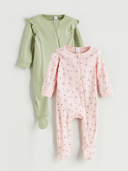 Bisiklet Yaka K?z Bebek Tulum 2li