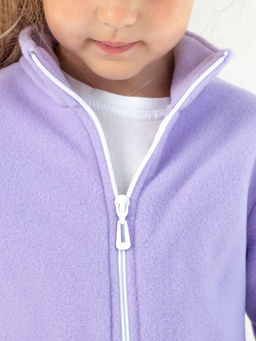Толстовка ДЕТСКАЯ БАЗОВАЯ флисовая ЛИЛОВЫЙ NEW - Domtrik фото 5