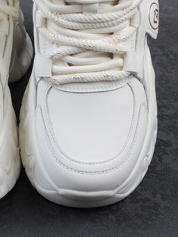 03-9E-1 LT. BEIGE Кроссовки женские (натуральная кожа, искусственная кожа) - Фабричный китай фото 15
