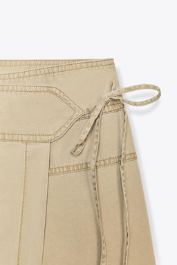 ASYMMETRIC SARONG SKIRT - Zara фото 5