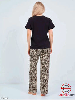 пижама женская леопардовая