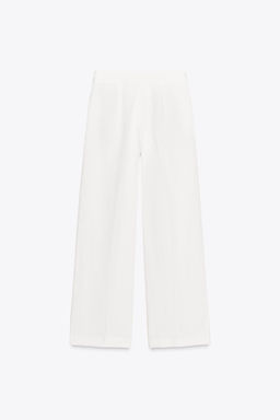 LINEN BLEND PLEATED TROUSERS ZW COLLECTION - Zara фото 15
