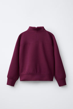 SUDADERA CUELLO SUBIDO / Frambuesa - Zara фото 3