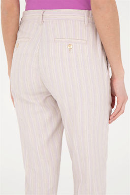 Женские сиреневые брюки из парусины - U.s. polo assn фото 7