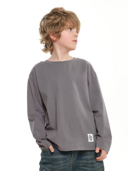 Базовый лонгслив для мальчика 22-6007 белый - Mini maxi фото 20