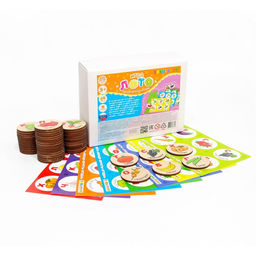 Лото детское «Овощи, фрукты, ягоды» (круглые фишки)