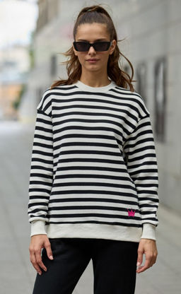 Свитшот P322-0556 black-white - Primm фото 8