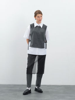 Серые зауженные брюки virele