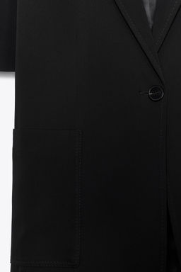 ZW COLLECTION SHORT SLEEVE BLAZER - Zara фото 6