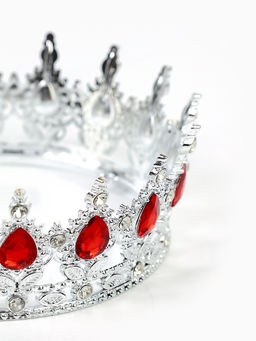 Корона топпер для торта серебрянная