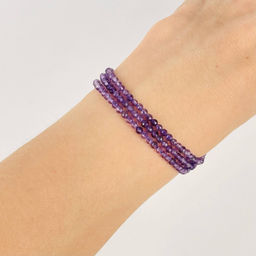 Бусины для украшений из Аметиста (156 бусин) 39 см