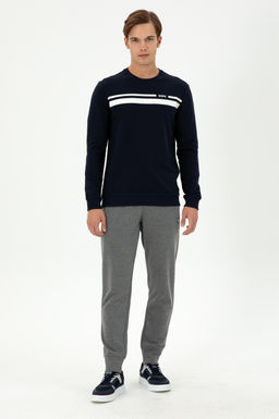 Мужской темно-синий свитшот - U.s. polo assn фото 4