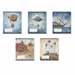 Цена за 5 шт. Тетрадь общая ученическая с пластиковой обложкой на скобе ErichKrause Волшебное путешествие, А5+, 48 листов, клетка_MIX-PACK фото 2